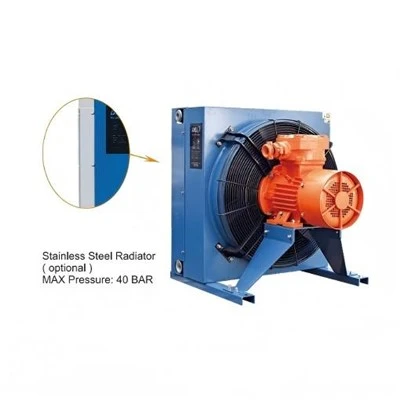 100L/MIN Radiator nshasha y'amavuta y'amazi ikonjesha isahani y'umuyaga -Igikoresho co gukonjesha amavuta y'amazi c'amababa y'aluminium